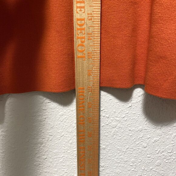 tommy hilfiger sweater small black knit cropped orange spell out $79 nwt tt - Picture 10 of 11